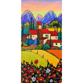 Joyeux coquelicots 8x16