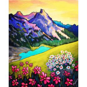 Alpine flowers 8x10