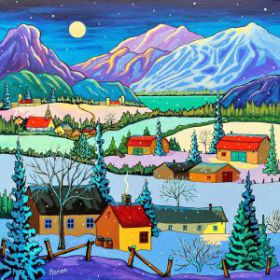 Nuit silencieuse 20x20