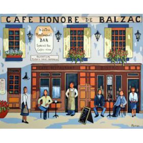 Caf Honor de Balzac 24x30