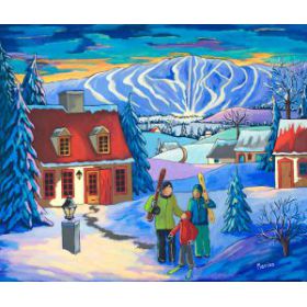 Crpuscule d'hiver 20x24