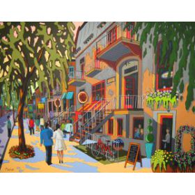 Ambiance urbaine 36x48