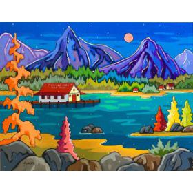 Fall colors 14 x 18 - available at Fallen Leaf Art Gallery, Canmore