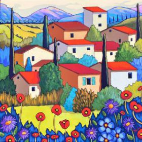 Beaux coquelicots 20x20