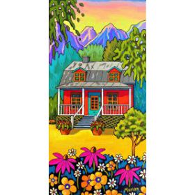 the house under the trees 8 x 16