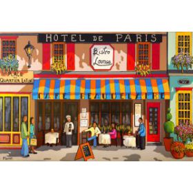 Caf Beaudelaire 24x36