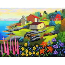 Coup de foudre à l'Île-Verte 36x48