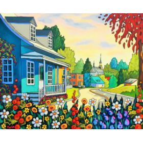 La rue Principale, Château-Richer 16x20