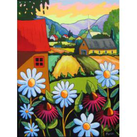 Des marguerites pour Kamouraska 18x24