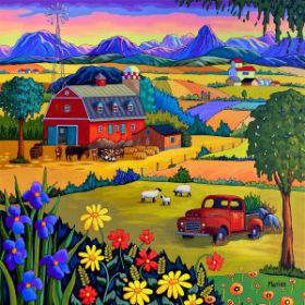 Couleurs d'été 36 x 36