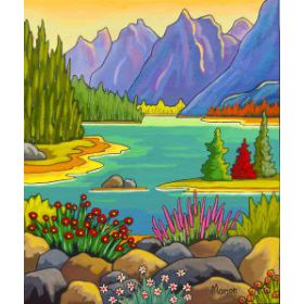 Canadian Rockies 10 x 12 - available at Fallen Leaf Art Gallery, Canmore
