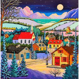 Souvenirs d'hiver 20x20