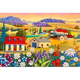 Poésie d'été 24x36- disponible chez Fallen Leaf Art Gallery, Canmore