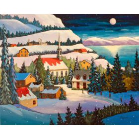 Pleine lune 24x30