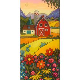 the red barn  8 x 16